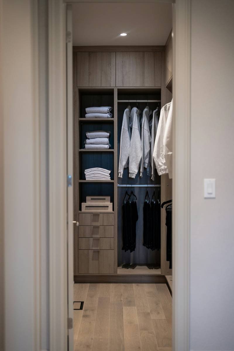 Rangements sur mesure, penderie et tiroirs
